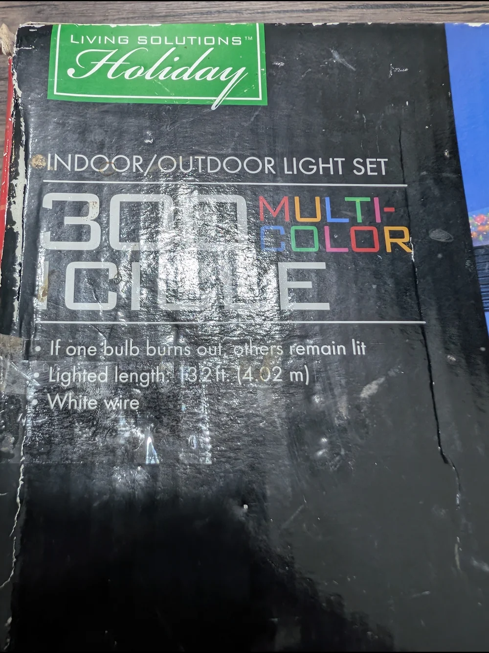 living solutions holiday indoor outdoor 300 icicle multicolor lights New Openbox